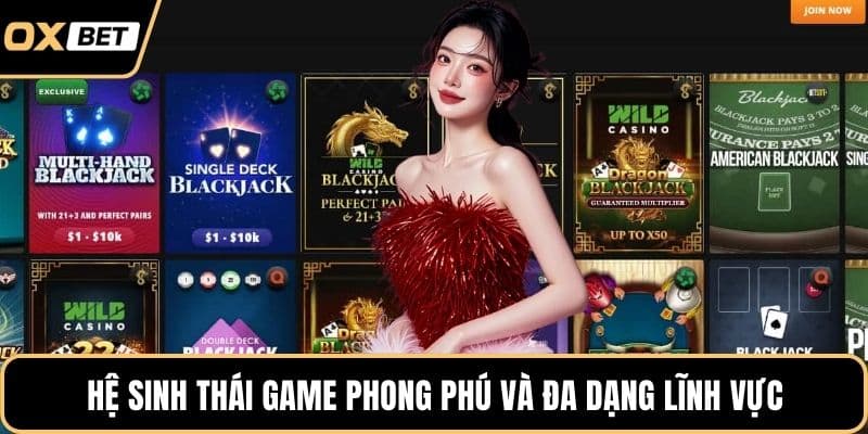 Hệ sinh thái game phong phú và đa dạng lĩnh vực
