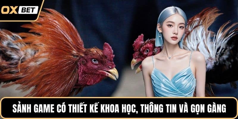 Sảnh game có thiết kế khoa học, thông tin và gọn gàng